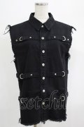 KILL STAR / Ervin Unisex Button-Up Vest XS ブラック H-25-07-06-024-SL-TO-KB-ZH