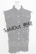 KILL STAR / Ervin Unisex Button-Up Vest XS ブラック H-25-07-06-024-SL-TO-KB-ZH