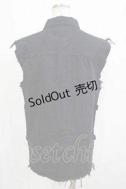 画像3: KILL STAR / Ervin Unisex Button-Up Vest XS ブラック H-25-07-06-024-SL-TO-KB-ZH