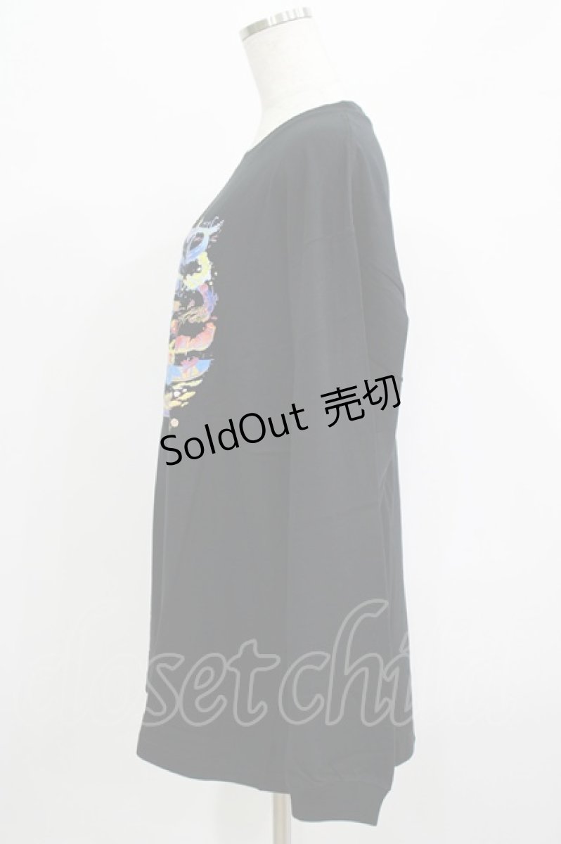 画像2: QOOZA / QOOZA×zumi Costal Long Sleeve Tee  黒 H-25-07-06-025-PU-TO-KB-ZY (2)