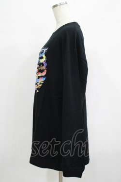 画像2: QOOZA / QOOZA×zumi Costal Long Sleeve Tee  黒 H-25-07-06-025-PU-TO-KB-ZH