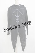 ROGUE+WOLF / Moon Star Cardigan with oversized hood L 黒 H-25-07-06-026-PU-TO-KB-ZH