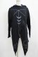 画像1: ROGUE+WOLF / Moon Star Cardigan with oversized hood L 黒 H-25-07-06-026-PU-TO-KB-ZH (1)