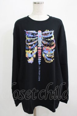 画像1: QOOZA / QOOZA×zumi Costal Long Sleeve Tee  黒 H-25-07-06-027-PU-TO-KB-ZH