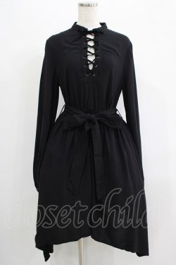 画像1: KILL STAR / DUALITY DRESS S ブラック H-25-07-06-003-SL-OP-KB-ZH