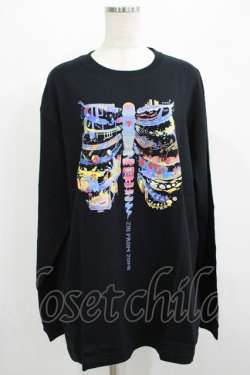 画像1: QOOZA / QOOZA×zumi Costal Long Sleeve Tee  黒 H-25-07-06-028-PU-TO-KB-ZH