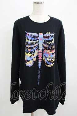 画像1: QOOZA / QOOZA×zumi Costal Long Sleeve Tee  黒 H-25-07-06-030-PU-TO-KB-ZH