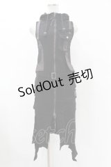 Ozz Croce / タイトノースリーブワンピース  黒 H-25-07-07-030-OO-OP-KB-ZH