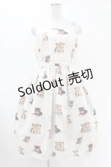 Emily Temple cute / TERRIERノースリーブワンピース M アイボリー H-25-07-07-031-ET-OP-KB-ZH