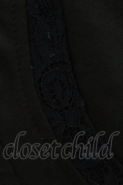 画像4: Ozz oneste / ハイウエスト袴プリーツスカート  黒×紫 H-25-07-07-033-OO-SK-KB-ZH