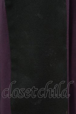 画像5: Ozz oneste / ハイウエスト袴プリーツスカート  黒×紫 H-25-07-07-033-OO-SK-KB-ZH