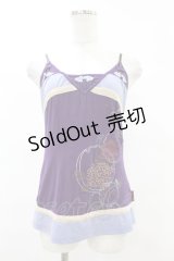 Ozz oneste / チャイナ刺繍キャミソール　  紫 H-25-07-07-039-OO-TO-KB-ZH
