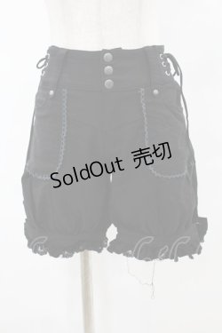 画像1: Ozz Croce / 刺繍ショートパンツ  黒 H-25-07-07-007-OO-PA-KB-ZH