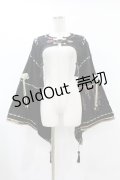 Ozz oneste / 着物袖和柄ショートジャケット  黒×金 H-25-07-07-045-OO-JA-KB-ZH