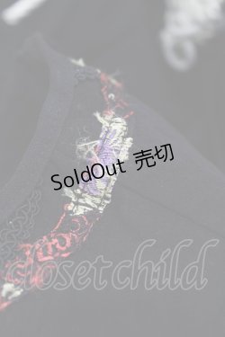 画像3: Ozz oneste / 着物袖和柄ショートジャケット  黒×金 H-25-07-07-045-OO-JA-KB-ZH