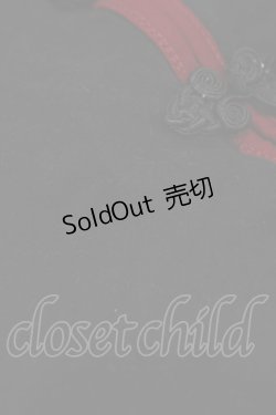 画像4: Ozz oneste / チャイナプリント半袖カットソー  黒×赤 H-25-07-07-047-OO-TO-KB-ZH