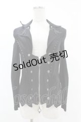 Rozen Kavalier / 襟刺繍ボーン入ジャケット  黒 H-25-07-07-048-OO-JA-KB-ZH