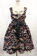 metamorphose / TOY BOXハイウエストジャンパースカート Free ブラック H-25-07-07-1003-ME-OP-NS-ZH