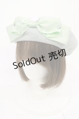 Enchantlic Enchantilly / リボンベレー帽  ミント　H-25-07-07-1036-LO-AC-NS-ZH