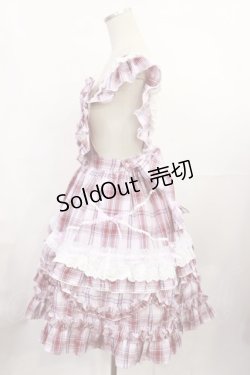 画像2: Angelic Pretty / Heart胸あて付スカート(タータン) Free ピンク H-25-07-07-1009-AP-OP-NS-ZH