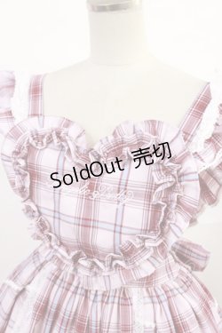 画像4: Angelic Pretty / Heart胸あて付スカート(タータン) Free ピンク H-25-07-07-1009-AP-OP-NS-ZH
