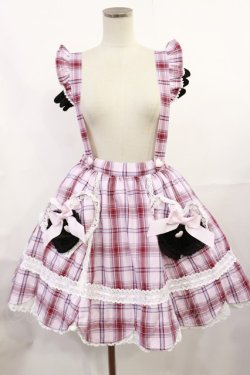 画像1: BABY,THE STARS SHINE BRIGHT / Sweet Wingタータンチェックスカート Free ピンク H-25-07-07-1010-BA-SK-NS-ZH