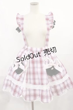 画像1: BABY,THE STARS SHINE BRIGHT / Sweet Wingタータンチェックスカート Free ピンク H-25-07-07-1010-BA-SK-NS-ZH