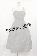 an another angelus / ギンガムキャミワンピース Free BLACK×WH H-25-07-07-1012-CA-OP-NS-ZH