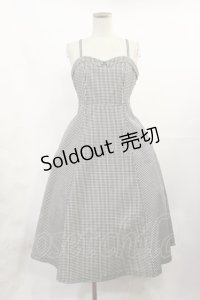 an another angelus / ギンガムキャミワンピース Free BLACK×WH H-25-07-07-1012-CA-OP-NS-ZH