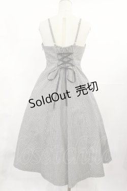 画像2: an another angelus / ギンガムキャミワンピース Free BLACK×WH H-25-07-07-1012-CA-OP-NS-ZH