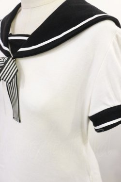 画像3: Angelic Pretty / セーラーラインカットワンピース Free シロ/ブラック H-25-07-07-1014-AP-OP-NS-ZH
