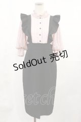 EATME / レースドッキングワンピース S ピンク/ブラック H-25-07-07-1015-LO-OP-NS-ZH