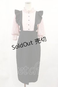 EATME / レースドッキングワンピース S ピンク/ブラック H-25-07-07-1015-LO-OP-NS-ZH