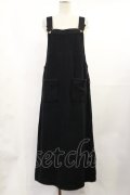 INGEBORG / ロゴ刺繍ジャンパースカート Free ブラック H-25-07-07-1016-LO-OP-NS-ZH