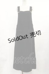 INGEBORG / ロゴ刺繍ジャンパースカート Free ブラック H-25-07-07-1016-LO-OP-NS-ZH