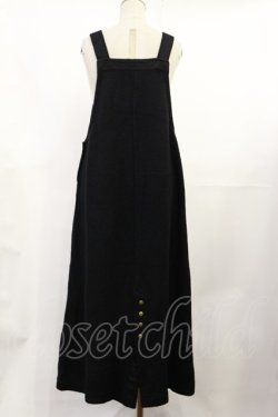 画像2: INGEBORG / ロゴ刺繍ジャンパースカート Free ブラック H-25-07-07-1016-LO-OP-NS-ZH