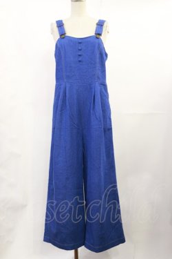画像1: F&A / コルセット風デニムサロペットパンツ Free BLUE H-25-07-07-1017-LO-OP-NS-ZH
