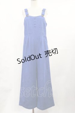 画像1: F&A / コルセット風デニムサロペットパンツ Free BLUE H-25-07-07-1017-LO-OP-NS-ZH