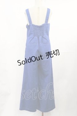 画像2: F&A / コルセット風デニムサロペットパンツ Free BLUE H-25-07-07-1017-LO-OP-NS-ZH