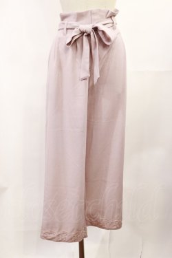 画像1: axes femme / ウエストリボンパンツ M ピンク H-25-07-07-1018-AX-PA-NS-ZH