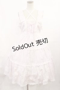 BABY,THE STARS SHINE BRIGHT / からみ3段ティアードジャンパースカート Free ピンク/ピンク H-25-07-07-1002-BA-OP-NS-ZH