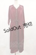 axes femme / サテンロングパーカー M ワイン H-25-07-07-1019-AX-TO-NS-ZH