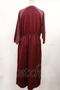 画像2: axes femme / サテンロングパーカー M ワイン H-25-07-07-1019-AX-TO-NS-ZH