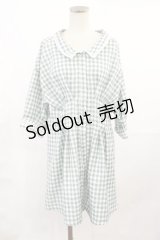 axes femme / ウエストタック入りチュニ M ミント H-25-07-07-1020-AX-OP-NS-ZH