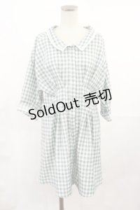 axes femme / ウエストタック入りチュニ M ミント H-25-07-07-1020-AX-OP-NS-ZH
