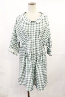 画像1: axes femme / ウエストタック入りチュニ M ミント H-25-07-07-1020-AX-OP-NS-ZH