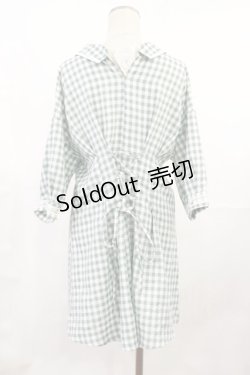 画像2: axes femme / ウエストタック入りチュニ M ミント H-25-07-07-1020-AX-OP-NS-ZH