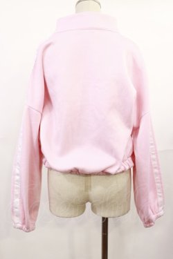 画像2: milklim / ライン入りZIPトレーナー Free ピンク H-25-07-07-1025-LO-TO-NS-ZH