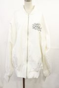 Jamie エーエヌケー / ロゴブルゾン M ホワイト H-25-07-07-1031-LO-JA-NS-ZH