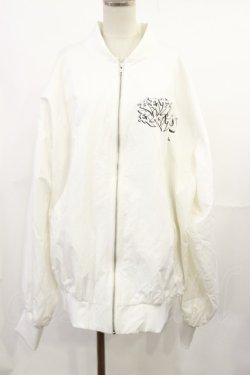 画像1: Jamie エーエヌケー / ロゴブルゾン M ホワイト H-25-07-07-1031-LO-JA-NS-ZH